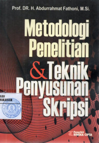 Image of Metodologi Penelitian & Teknik Penyusunan Skripsi