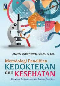 Image of Metodologi Penelitian Kedokteran dan Kesehatan