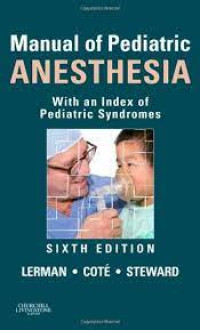 Image of Manual of Pediatric Anesthesia